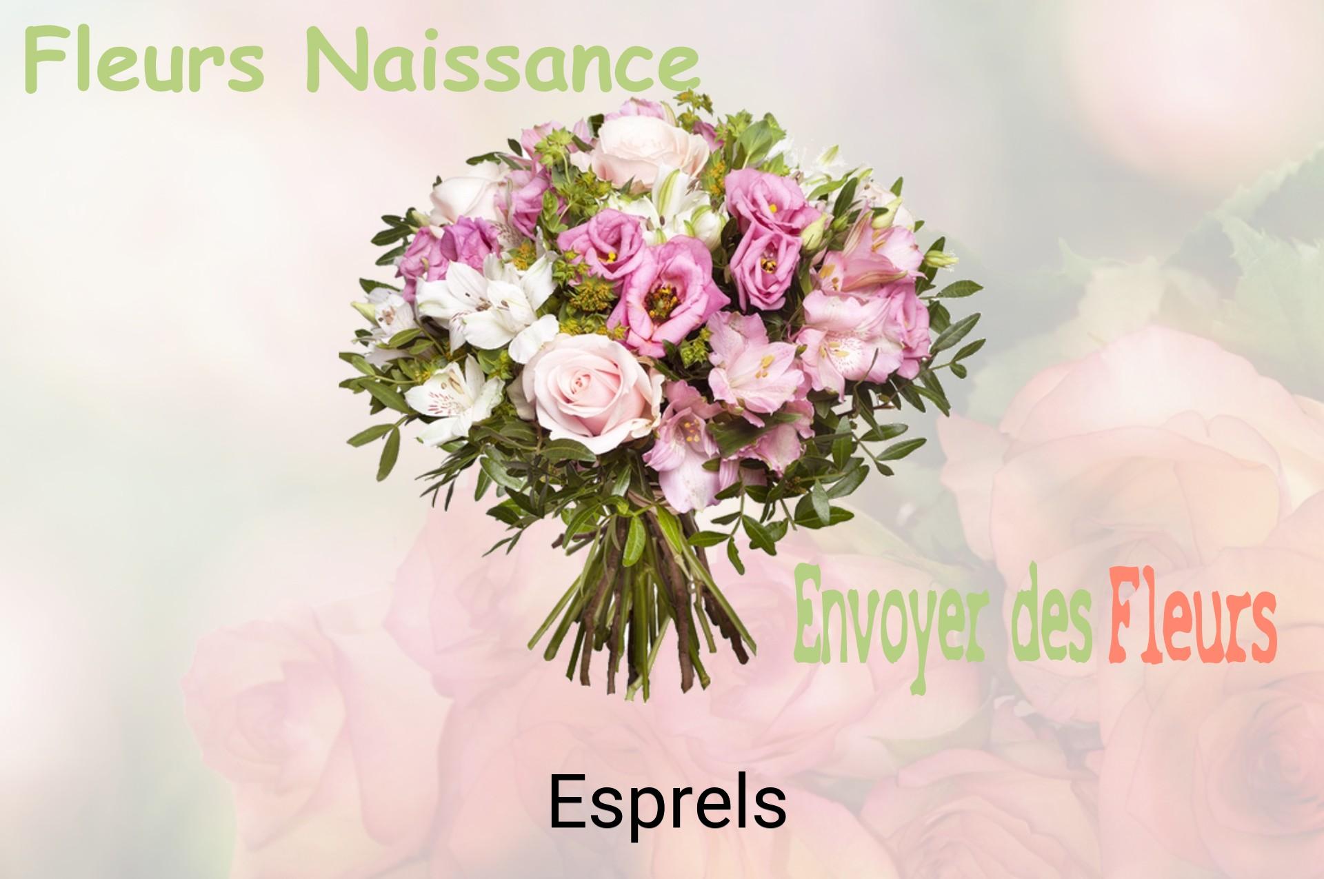 Bouquet de fleurs de naissance livré à Esprels
